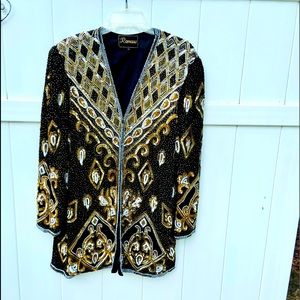 Evening wear jacket.